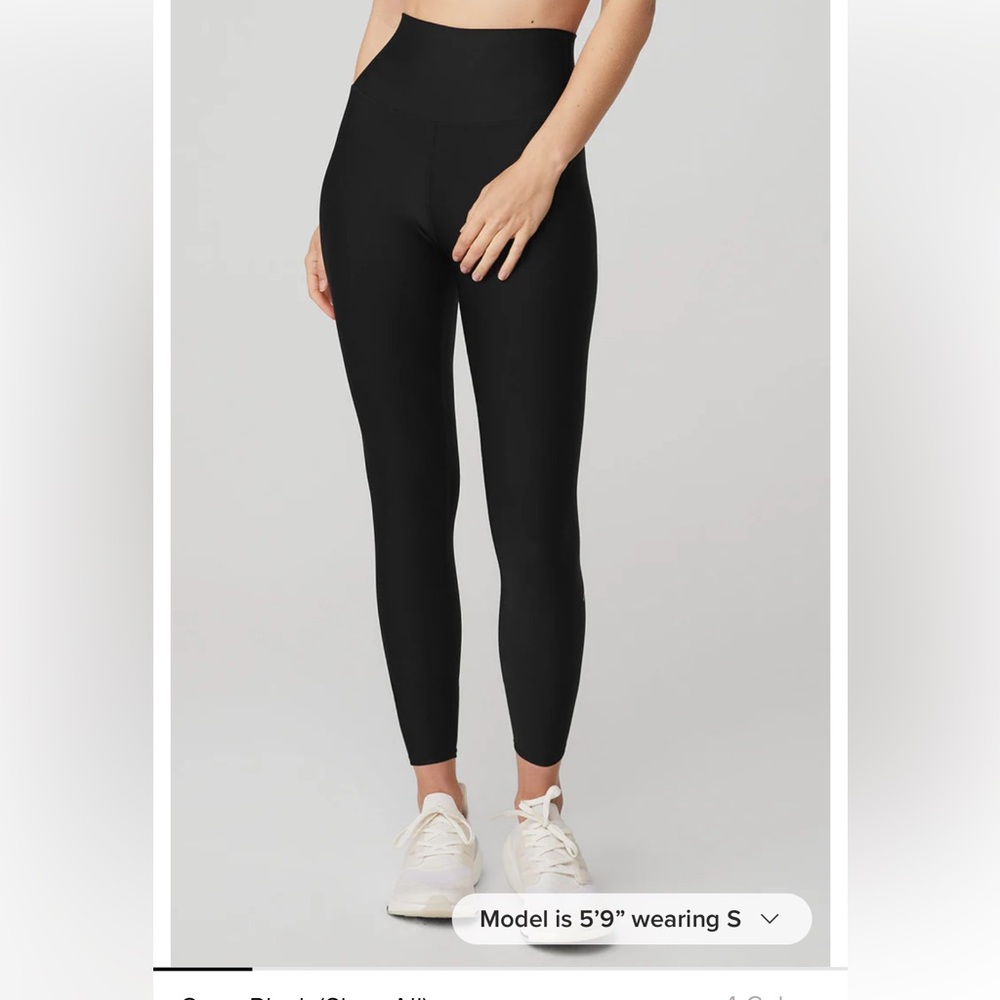ALO Yoga Airlift 7/8 Black Legging Size Medium